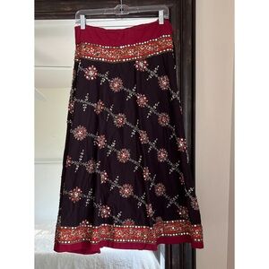 Soft Surroundings Beaded Skirt Small Petite